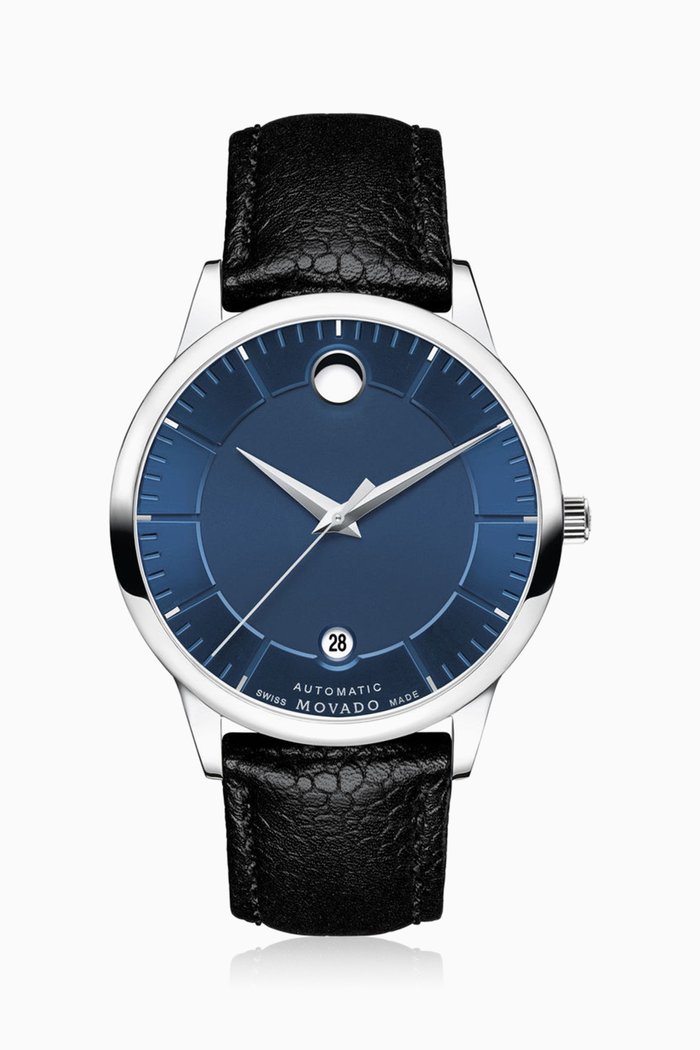 

1881 Automatic Blue Dial Watch, Black