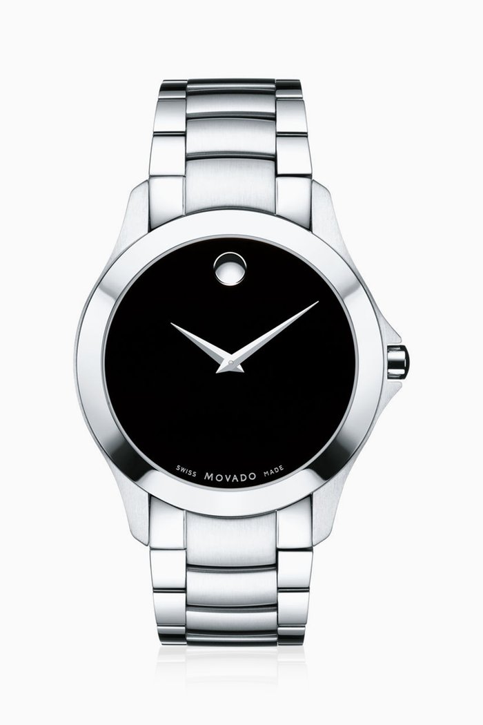 

Masino Black Dial Stainless Steel Watch, Silver