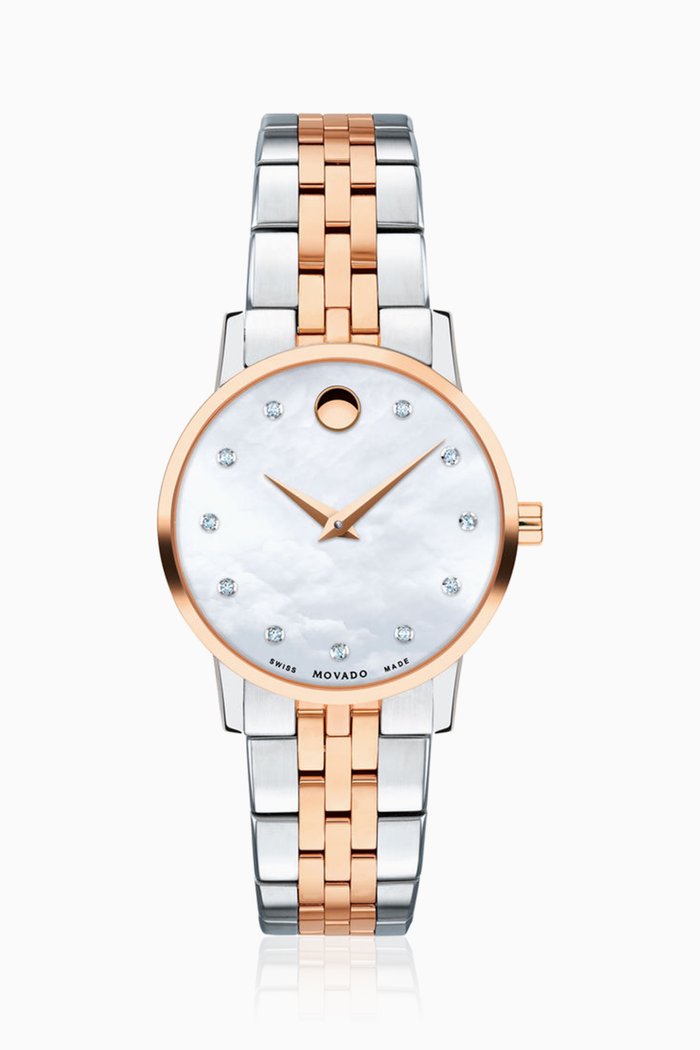 

Museum Classic Black Diamond Dial Watch, Multicolour