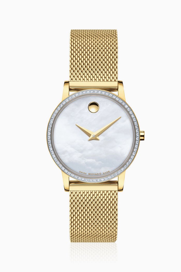 

Museum Classic Mother-Of-Pearl Watch, Gold
