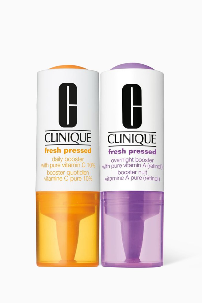 

Fresh Pressed Clinical™ Daily + Overnight Boosters with Pure Vitamins C 10% + A (Retinol), Multicolour