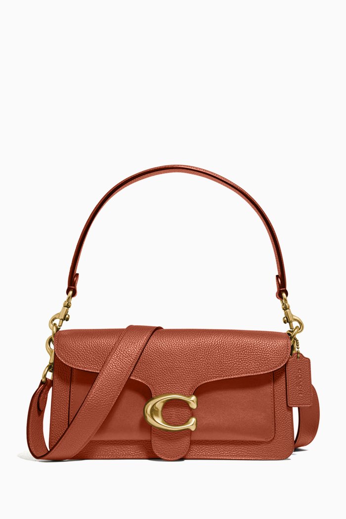 

Tabby 26 Shoulder Bag in Pebble Leather, Brown