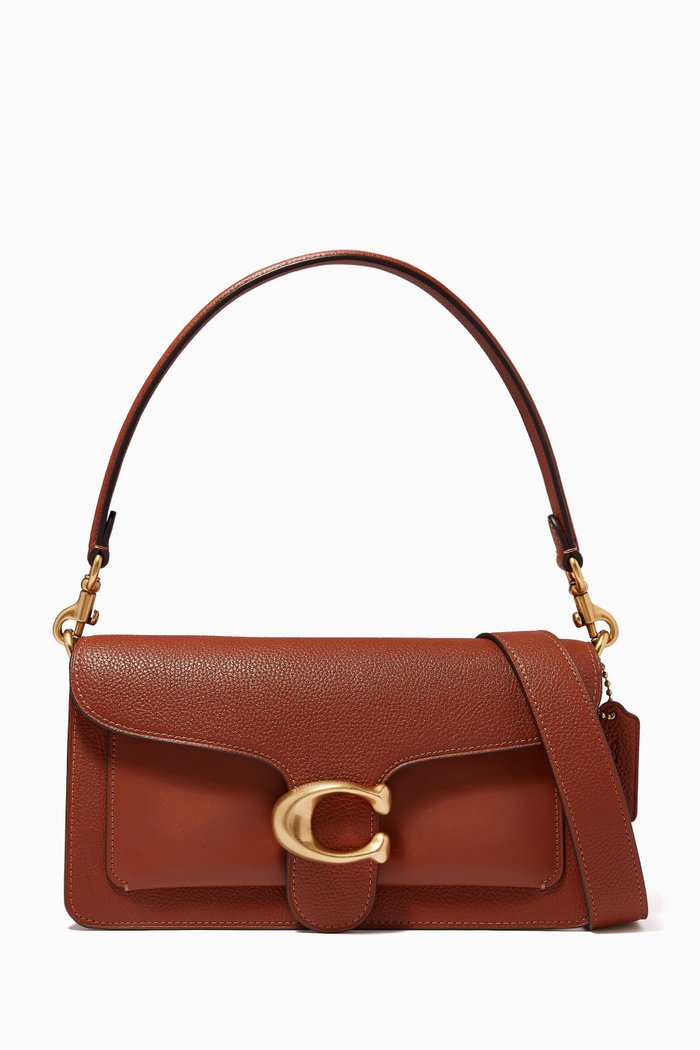 Tabby 26 Shoulder Bag in Pebble Leather, Brown