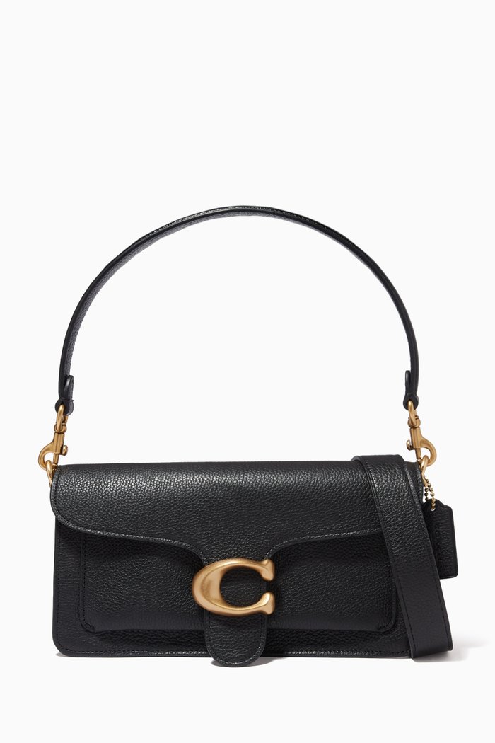 

Tabby 26 Pebble Leather Shoulder Bag, Black