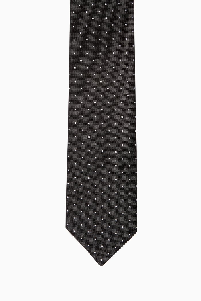 

Polka-Dotted Silk Tie, Blue