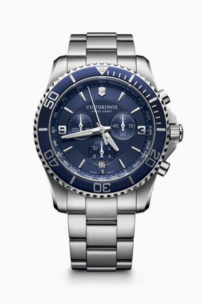 Maverick Chronograph Watch, Silver