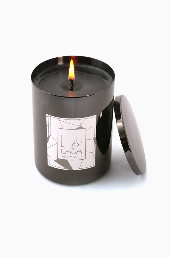 

Dreamy Nights Candle & Gunmetal Container, Multicolour