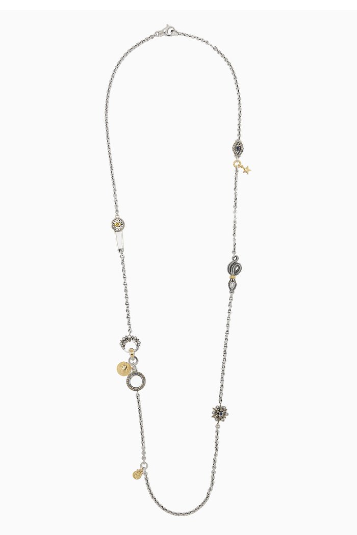 

Charm Necklace in 18kt Gold and Silver