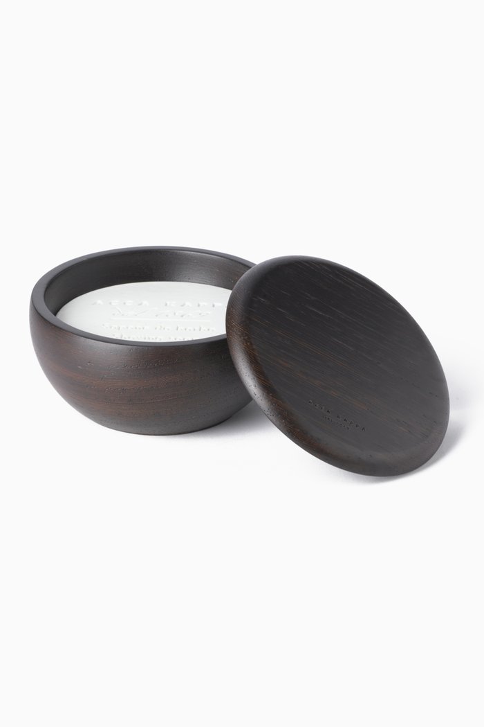 Shaving Soap & Wenge Wood Bowl Set, Multicolour