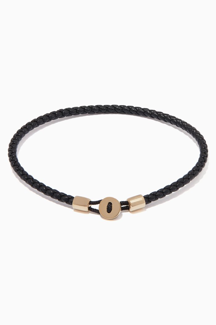 

Nexus Leather Bracelet, Black