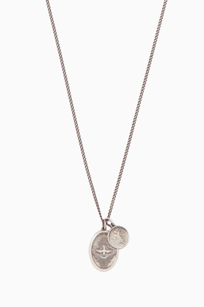 

Dove Pendant Necklace, Silver