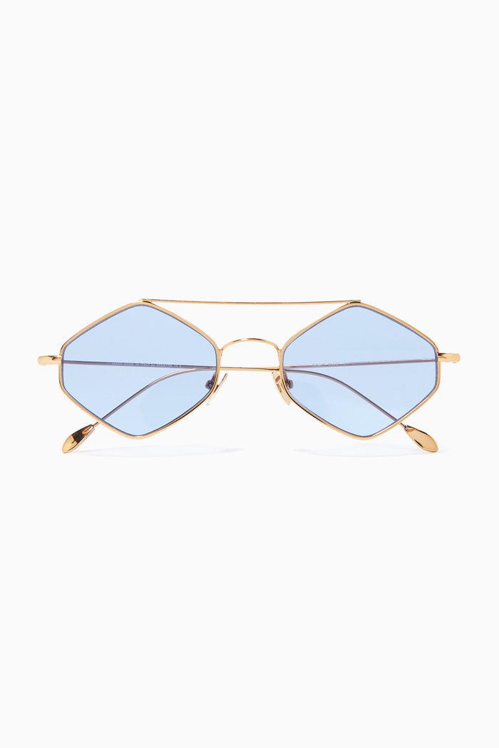 

Rigaut Geometric Sunglasses, Blue
