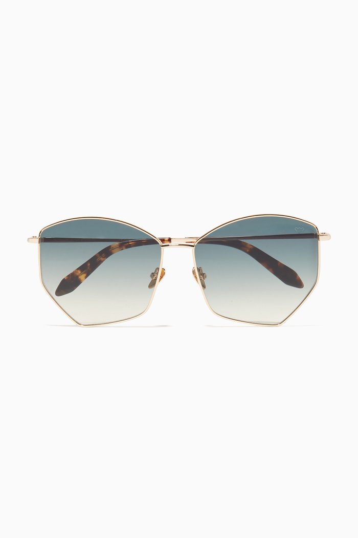 

Geometric Rene Sunglasses, Green