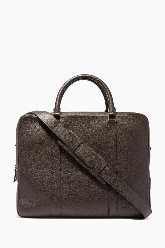 

Warfield Double Compartment Briefcase, Brown