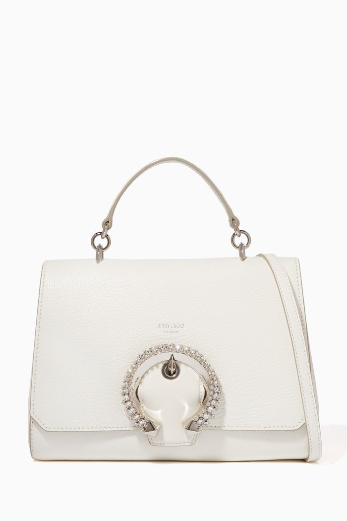 

Madeline Leather Top Handle Bag, Neutral