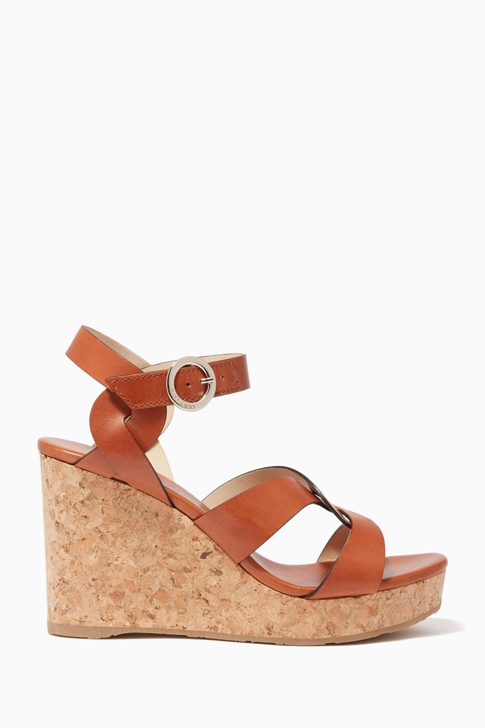

Aleili Vachetta Leather Wedges, Brown
