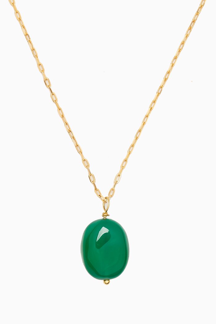 

Liana Onyx Pendant Necklace, Gold