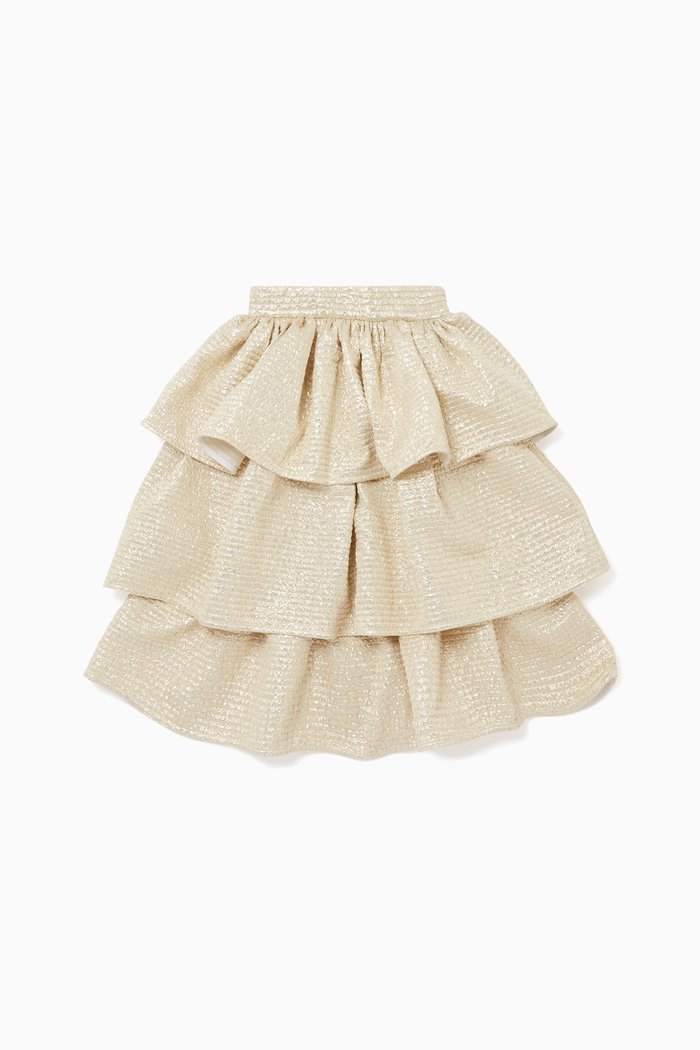 

Tiered Skirt, Gold