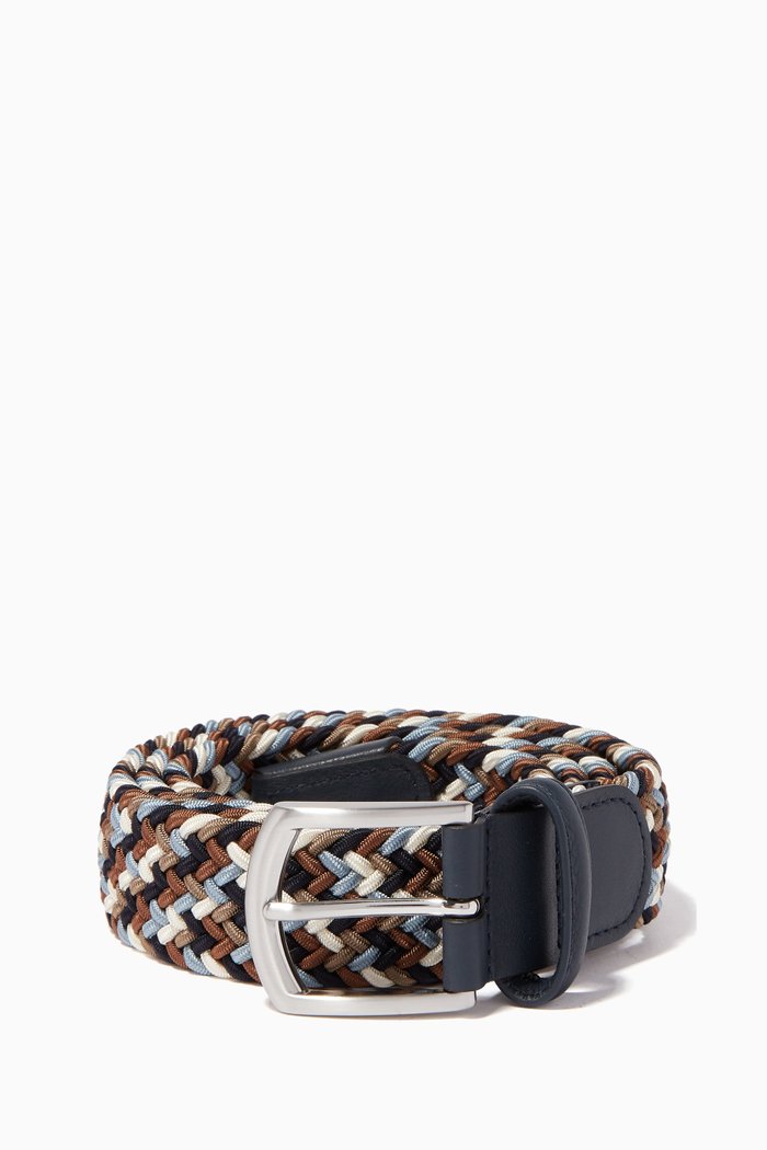 

Tricolour Woven Belt, Neutral