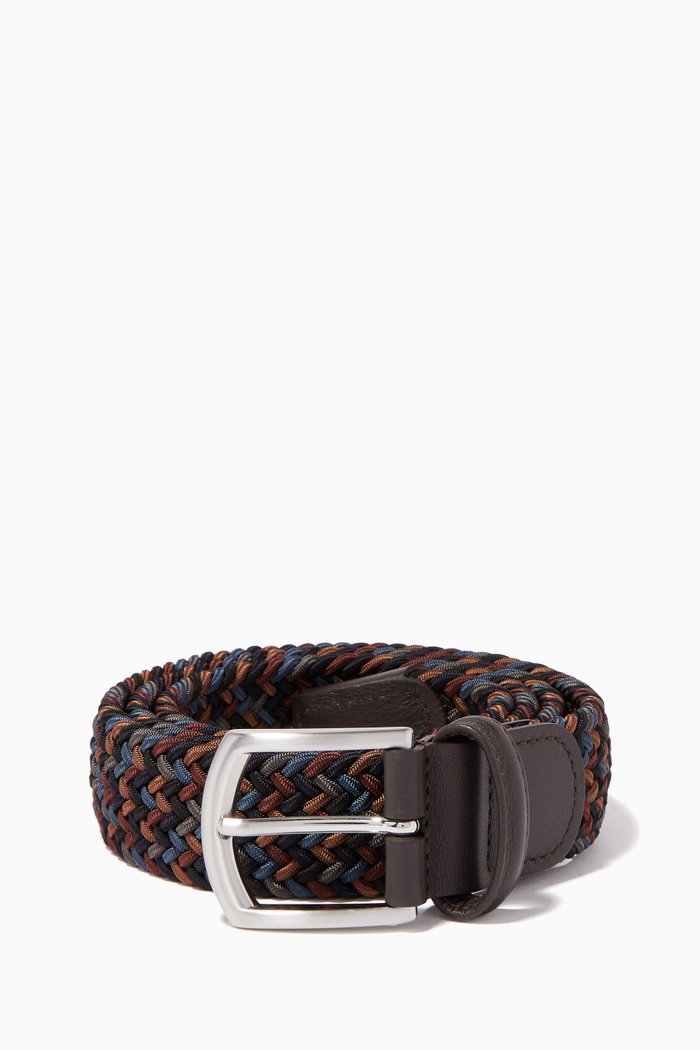 

Tricolour Woven Belt, Blue