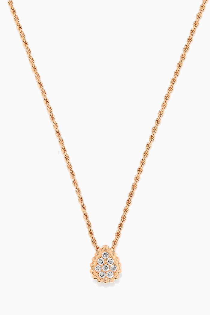 

Serpent Bohème XS Motif Diamond Pendant in 18kt Rose Gold