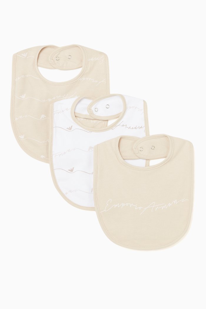 

My First Armani Bib, Set of 3, Neutral