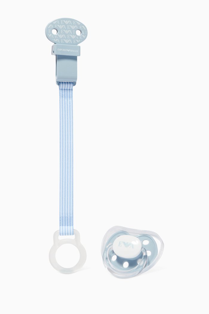 

Logo-Print Pacifier, Blue
