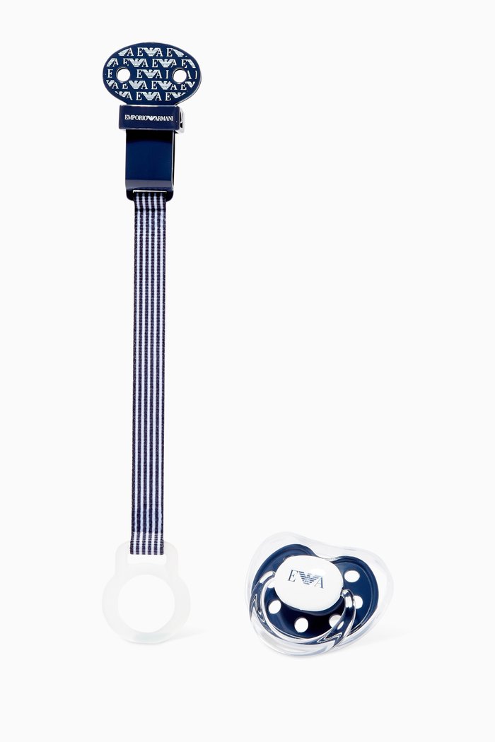 

Logo-Print Pacifier, Blue