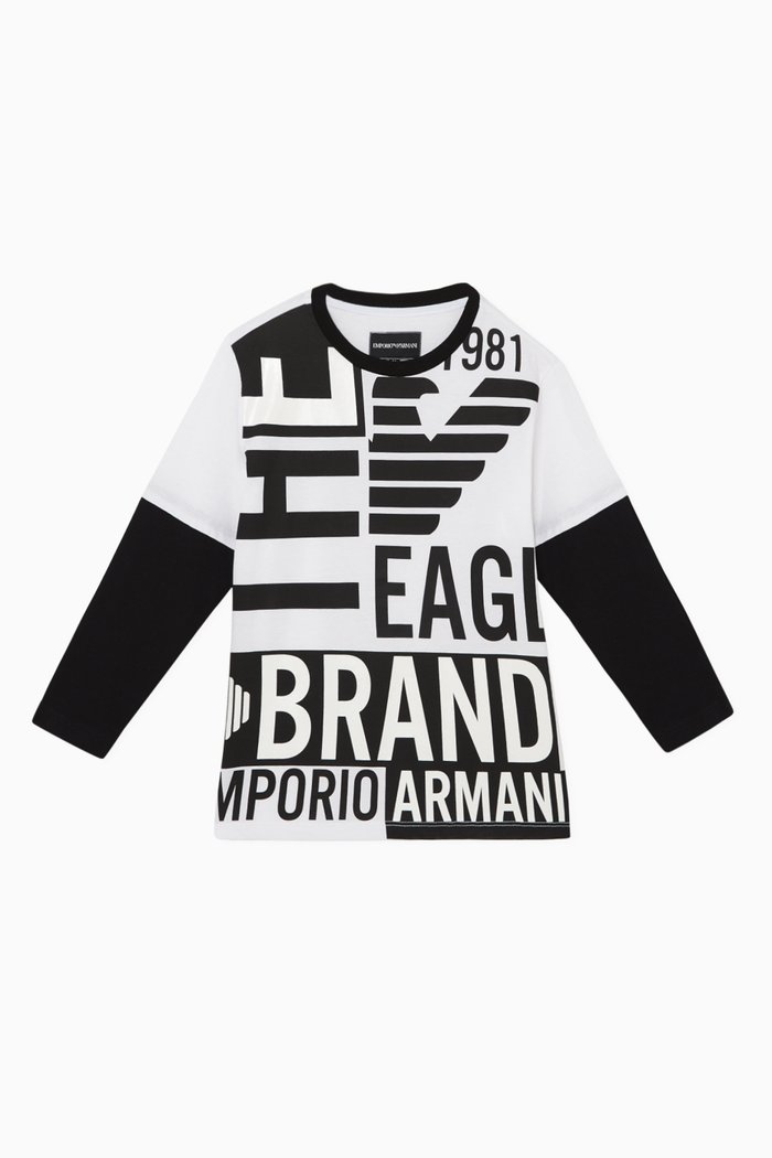 

Logo Print Cotton T-Shirt, White