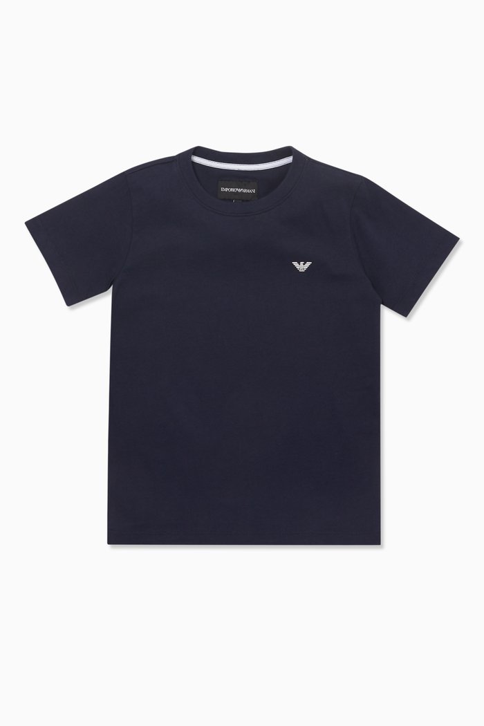 

Eagle Logo Print T-Shirt, Blue