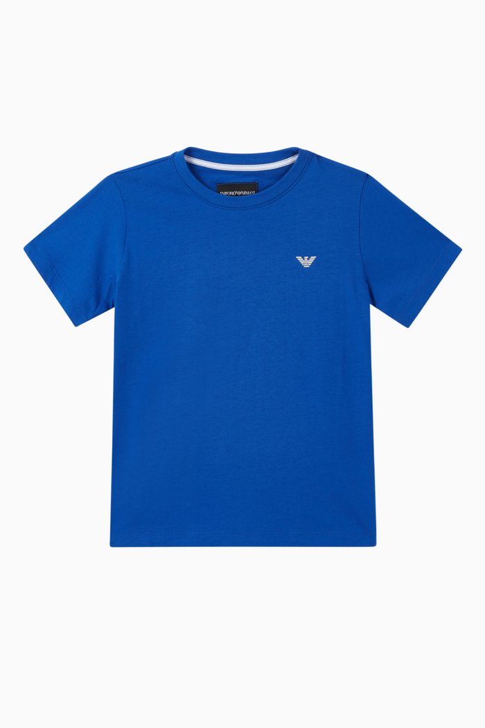 

Eagle Logo Print T-Shirt, Blue