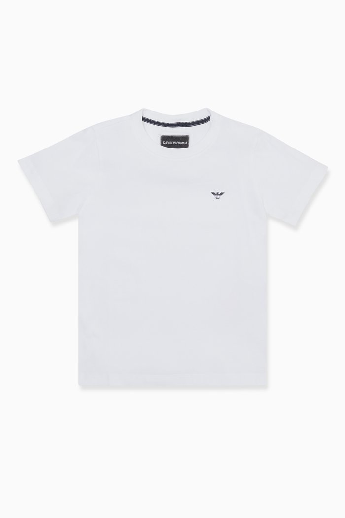 

Eagle Logo Print T-Shirt, White