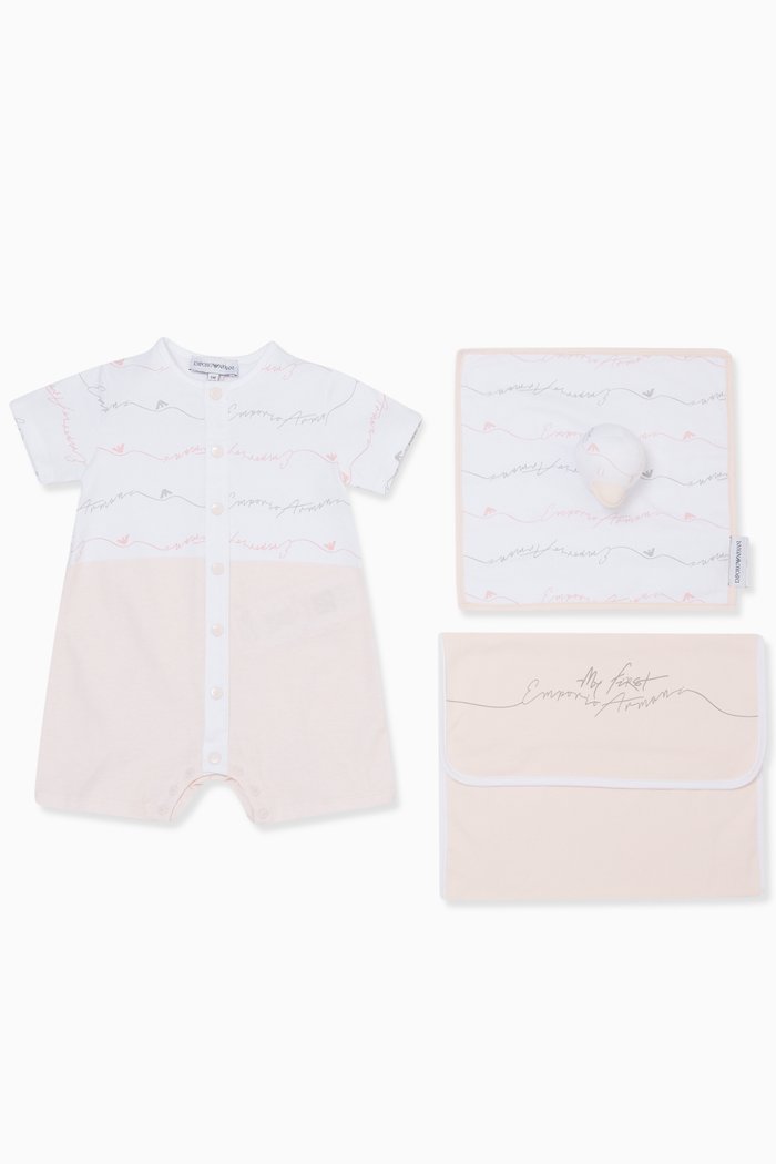 

"My First Armani" Romper Set, Pink