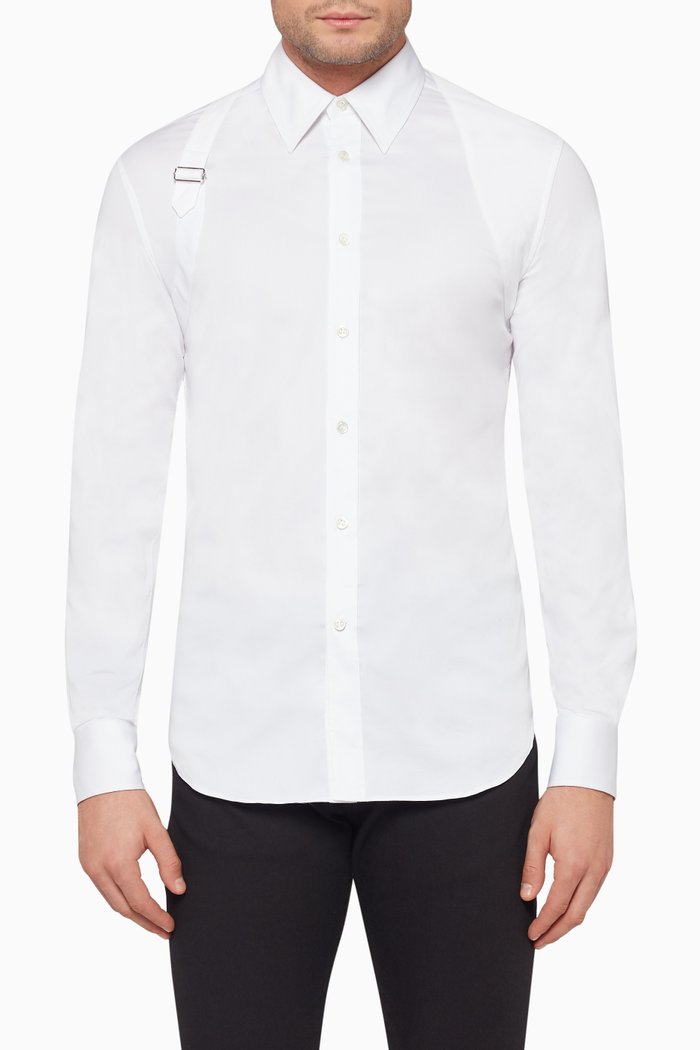 

Harness Cotton Poplin Shirt, White