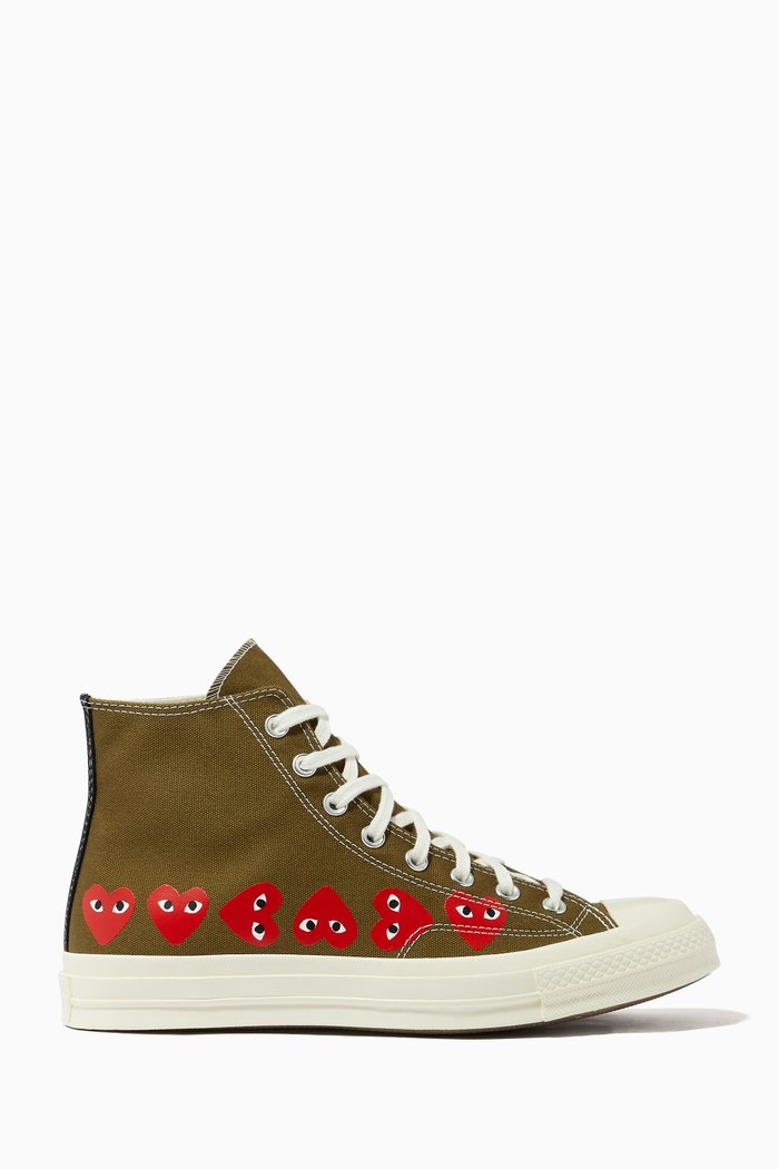

x Converse Chuck 70 High Top Sneakers in Canvas, Neutral
