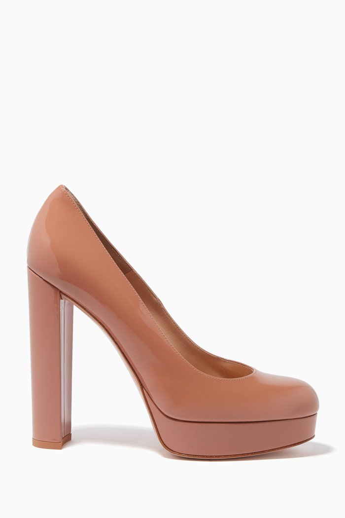 

Chunky Heel Platform Pump, Neutral