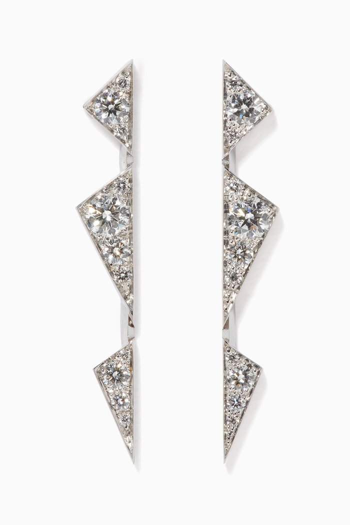 

Capture Me Diamond Earrings, Silver