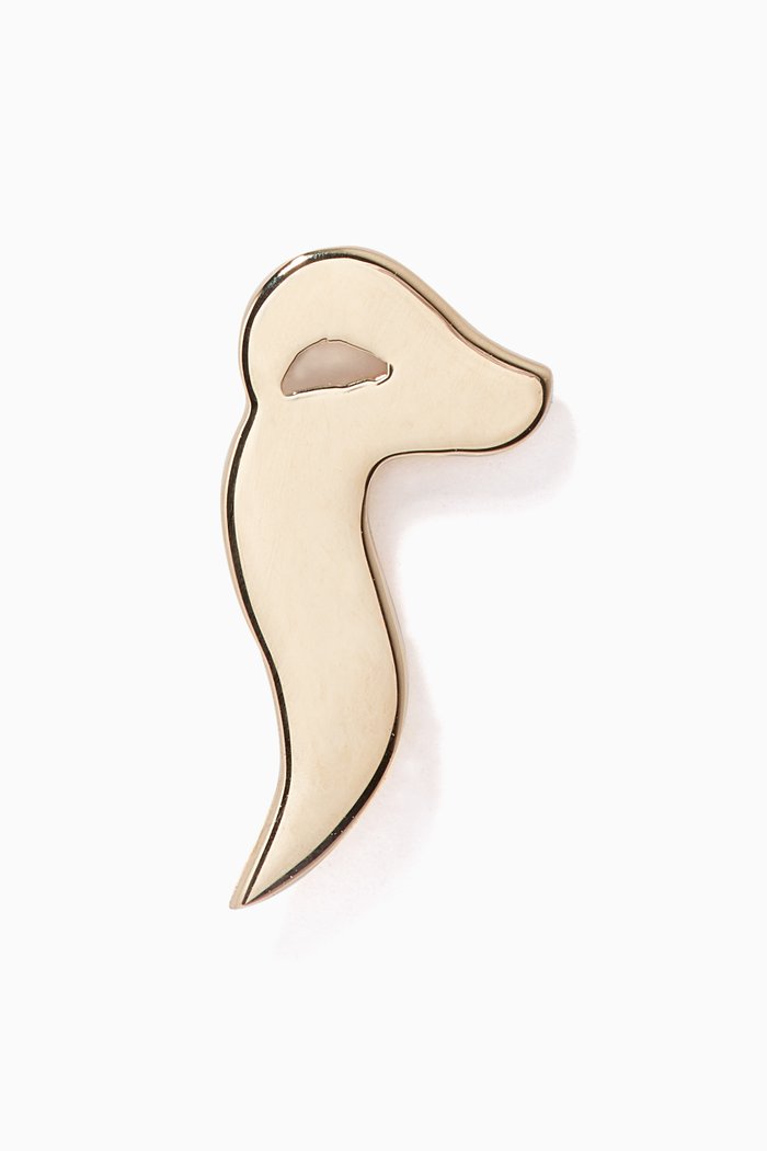 

Yellow-Gold M Stud Earring