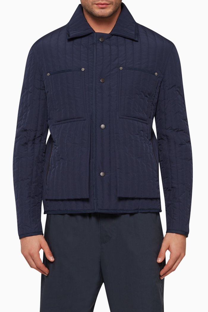 

Quilted Worker Jacket, Blue