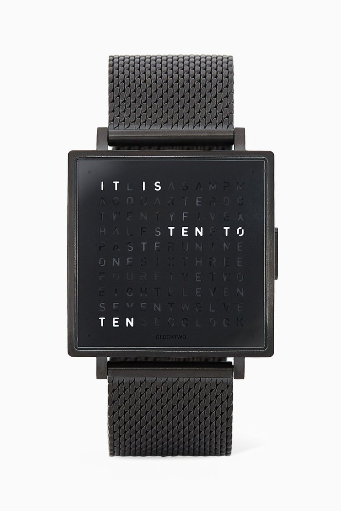 

W39 Black Steel Milanaise Strap English Watch