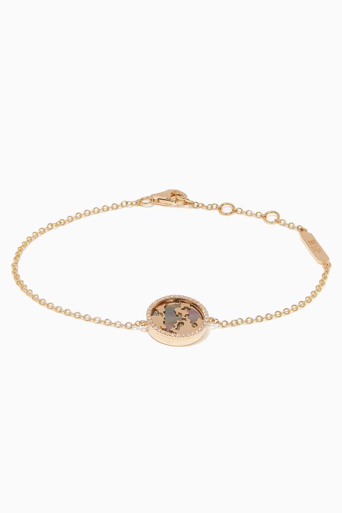

Yellow-Gold, Diamond & Mother-Of-Pearl My World Bracelet