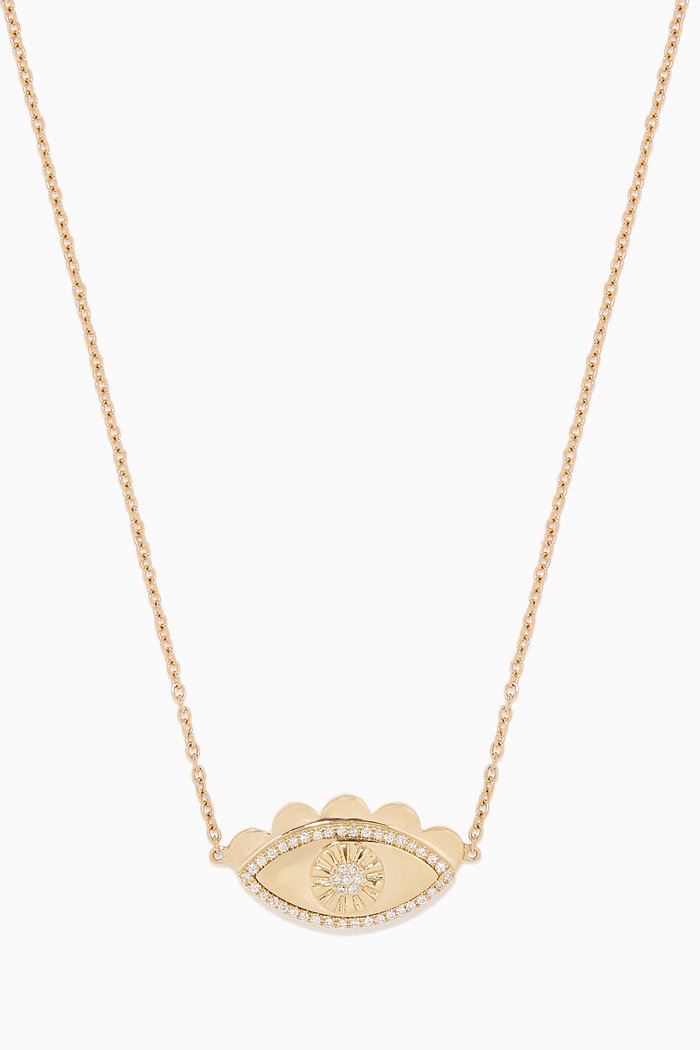 

Yellow-Gold & Diamond My Eyes Necklace