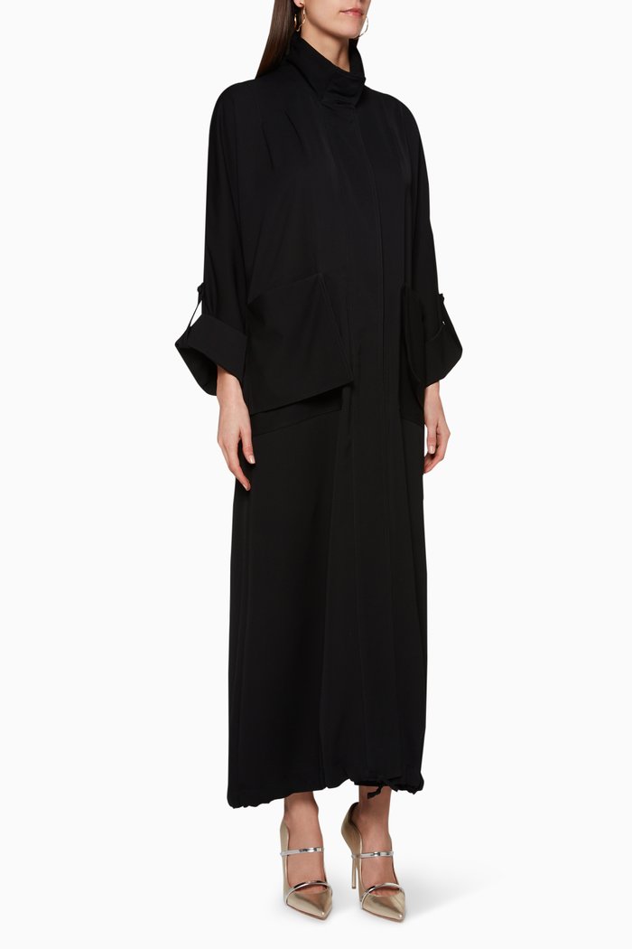 

Trench Coat Abaya, Black