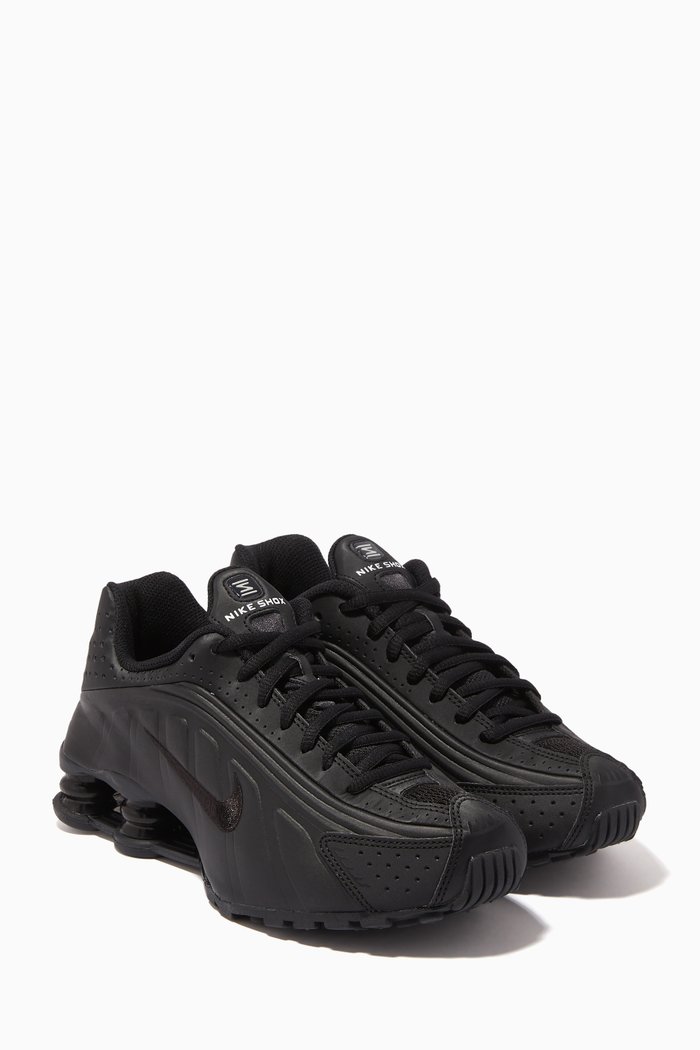 

Shox R4 Perforated Sneakers, Black