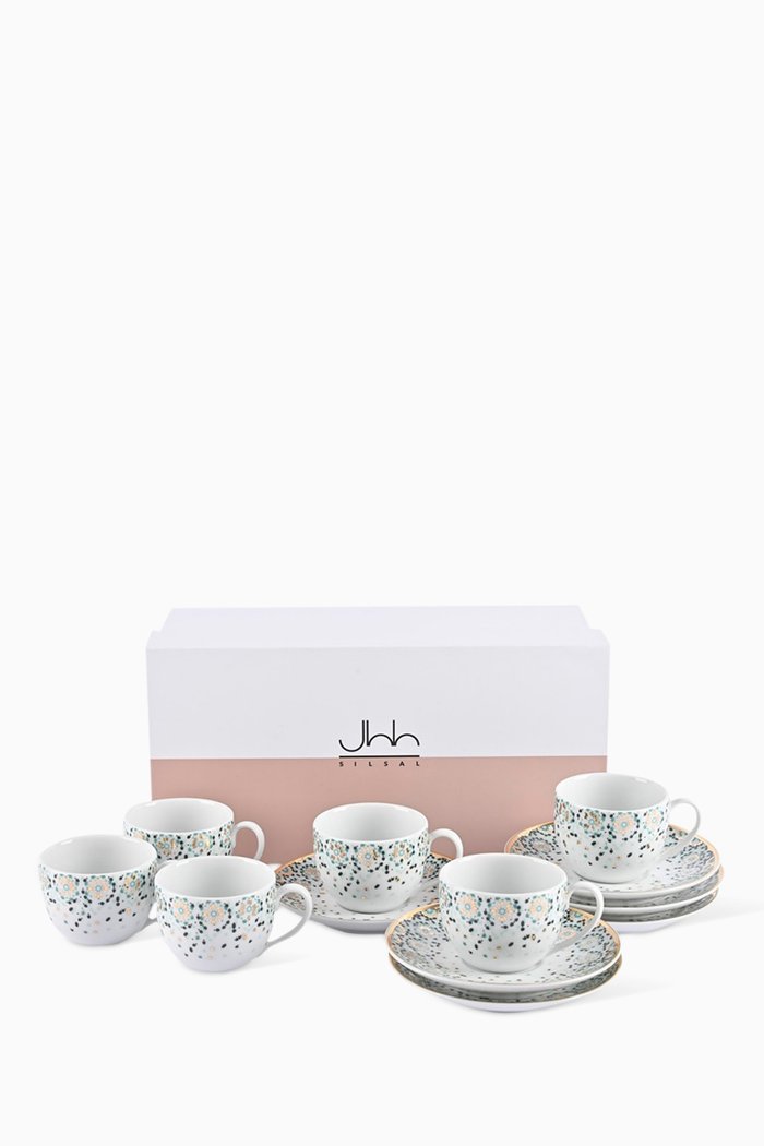 

Mirrors Turkish Coffee Cups, Set of 6, Green