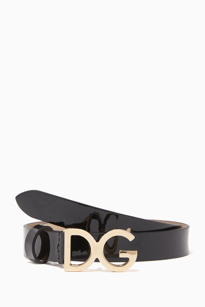 

DG Patent Leather Belt, Black