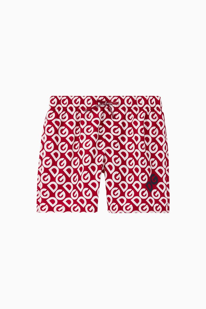 

Logomania Swim Shorts, Red