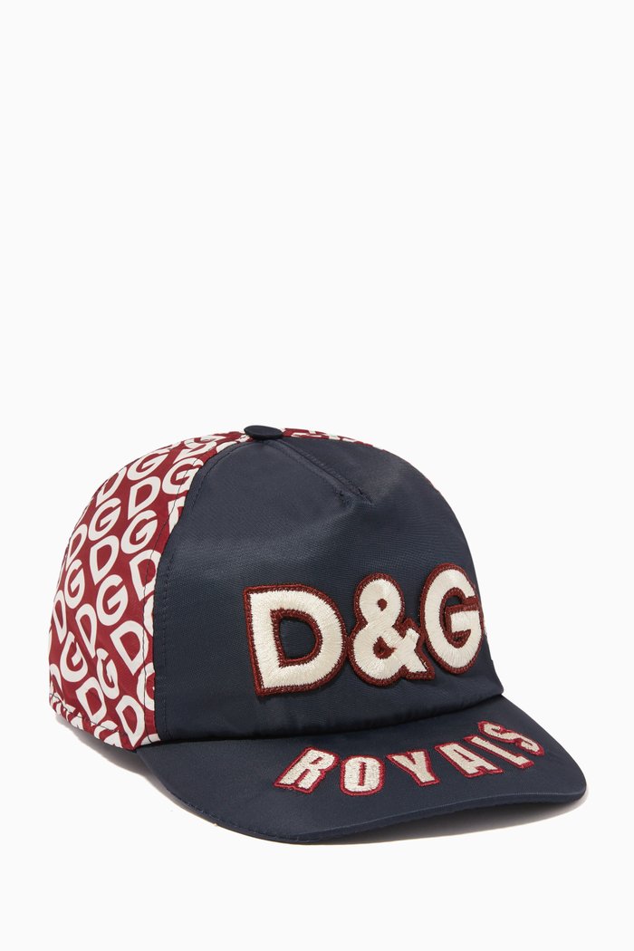 

All-Over Logo-Print Baseball Cap, Red