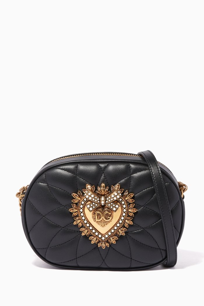 

Devotion Quilted Nappa Leather Camera Bag, Black