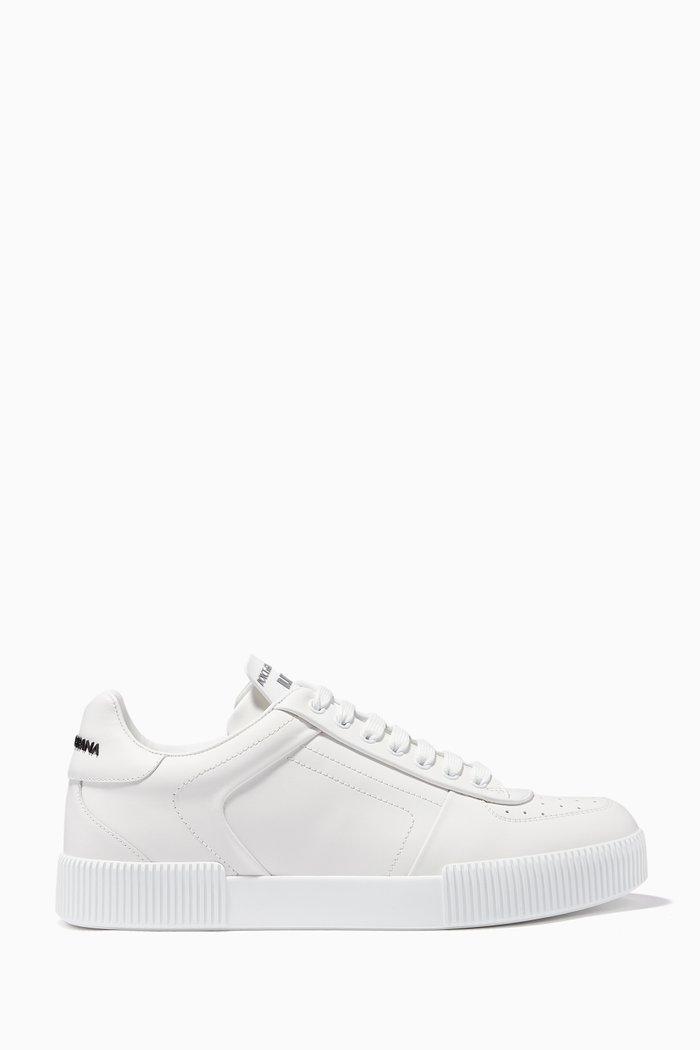 

Miami Logo Sneakers in Nappa Leather, White